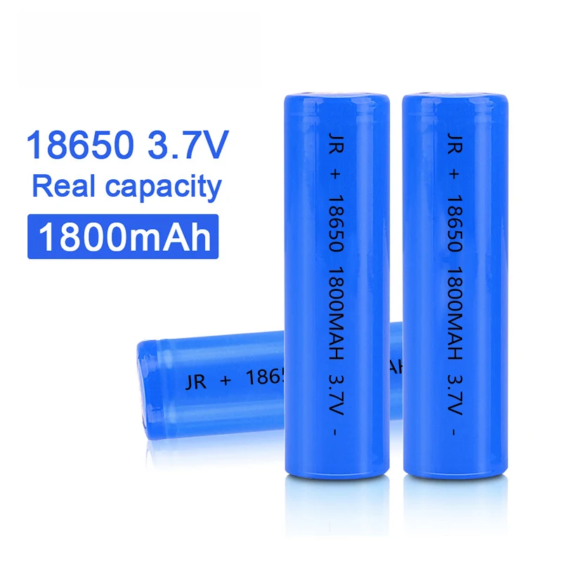 

100% New high quality 18650 3.7V 1800mah lithium ion battery rechargeable battery for flashlight etc