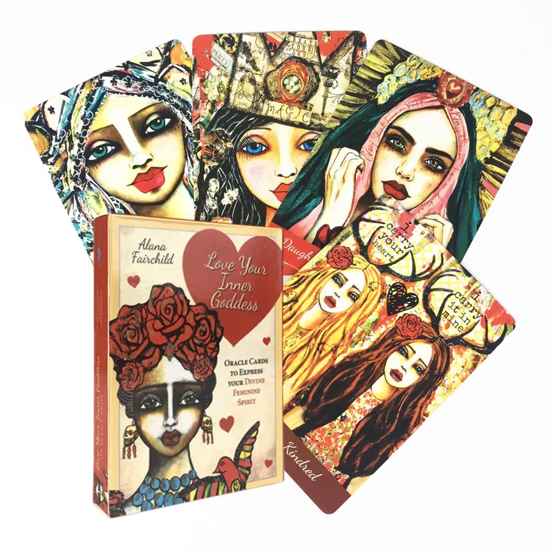 Love Your Inner Goddess Oracle Cards Playing Tarot Cards Full English Family Friends Party Entertainment Table Board Game