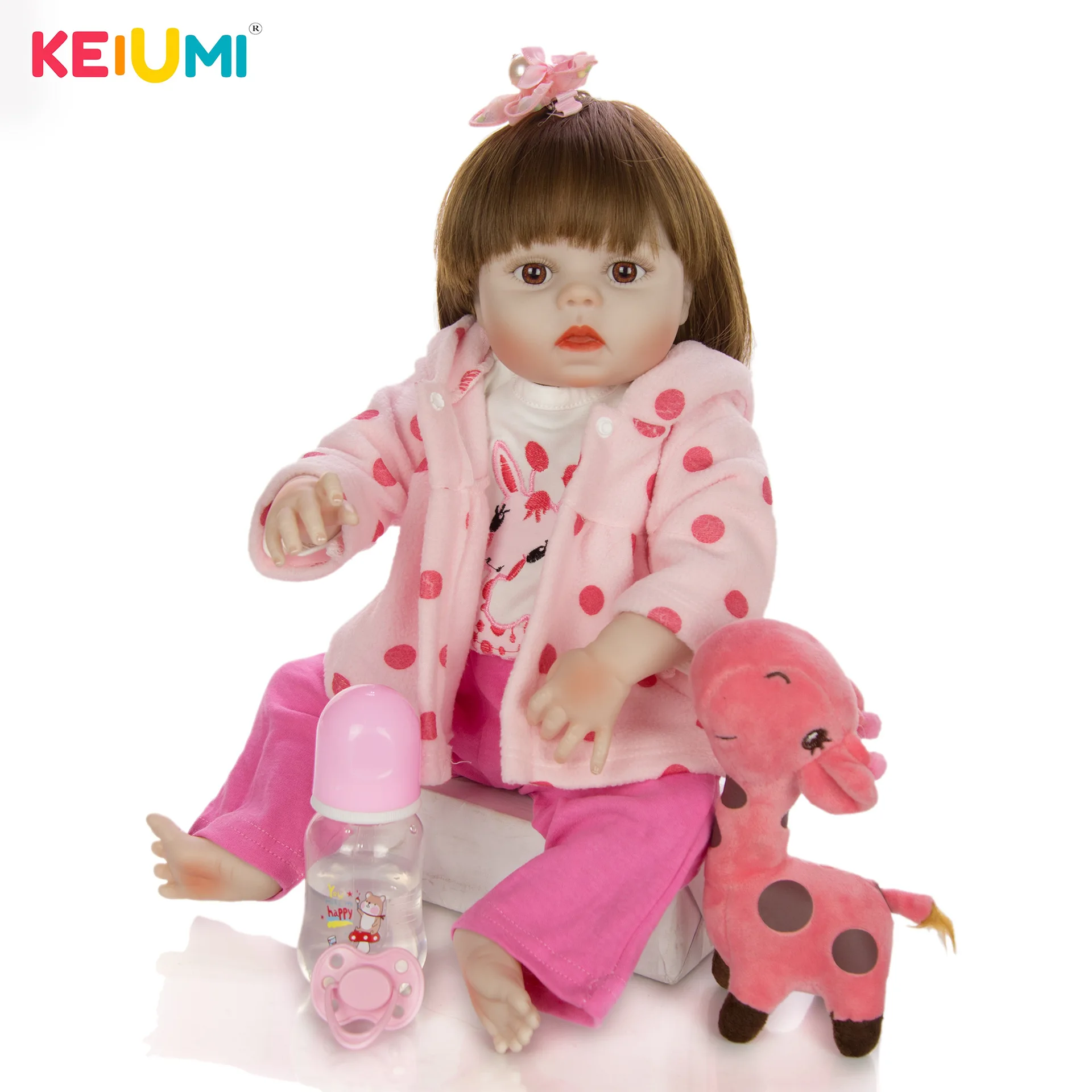 

Keiumi Hot Selling 19-Inch Reborn Baby Doll Model Infant Reborn Baby