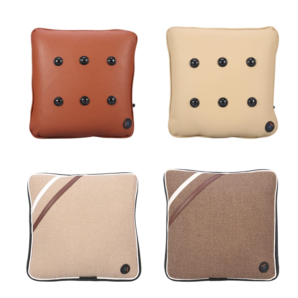 Автомобильная подушка для спины поясницы электрическая массажная поддержки