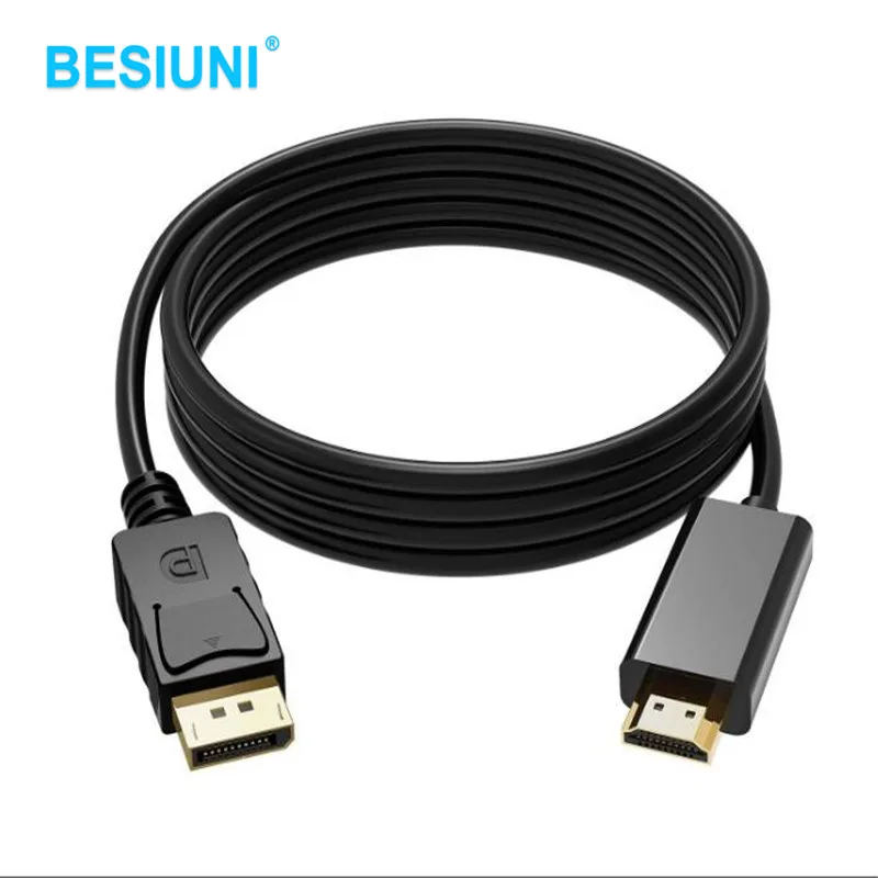 6 футов 1 8 м порт дисплея папа DP к HDMI-совместимый Кабель-адаптер конвертер для ПК