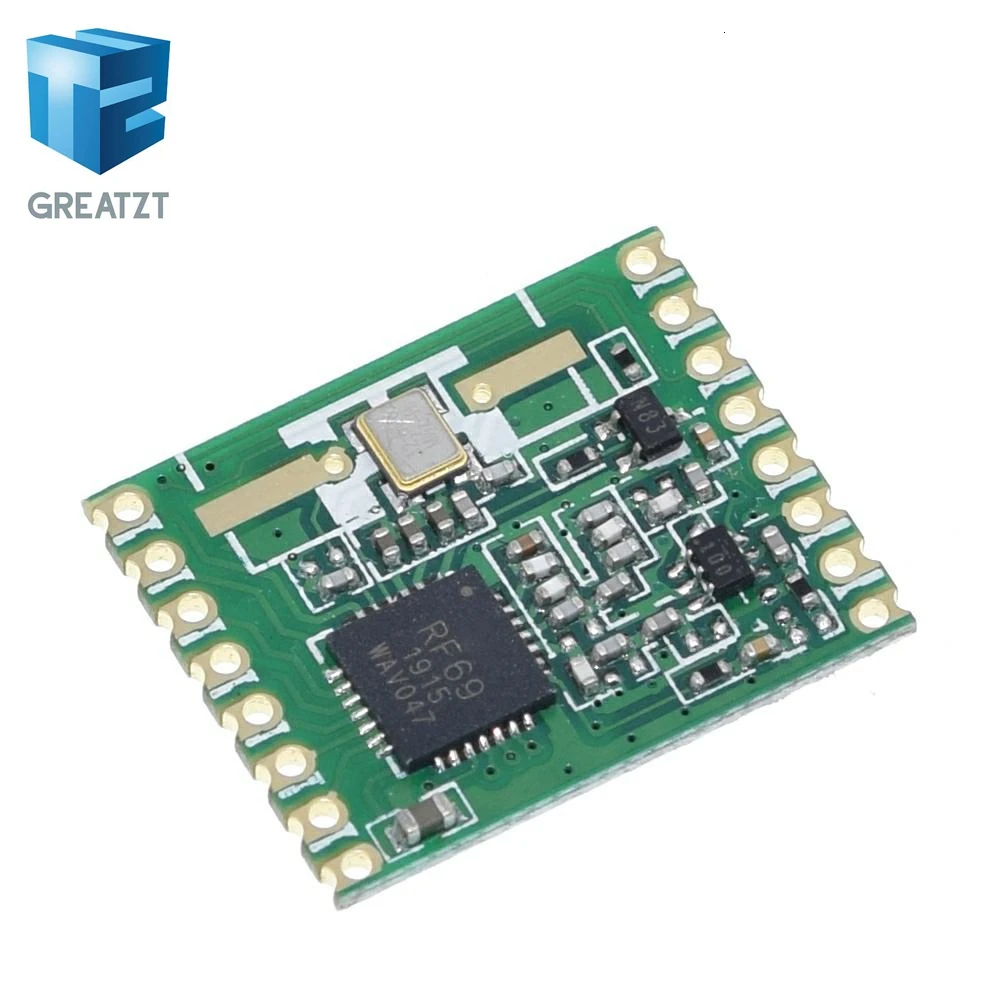 Модуль беспроводного приемопередатчика GREATZT RFM69HW 868 МГц/433 МГц/915 МГц + 20 дБм HopeRF 868S2