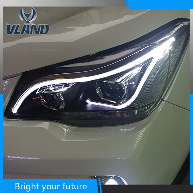 Светодиодный фонарь с ангельским глазом для Subaru Forester 2013-2016 светодиодный фары