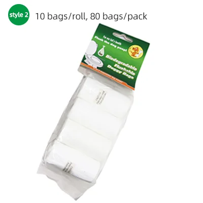 Mosodo биоразлагаемые сумки для собак Poo сумки для собак Сумка для собак мешки для мусора сумки для собак сумки для переноски Собаки Сумки для перевозки животных пакет для экскрементов - Цвет: 8 Rolls Set