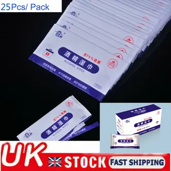 

25pcs/lot 75% Alcohol Swabs Wipes Hand Towel Antiseptic Cleaner
