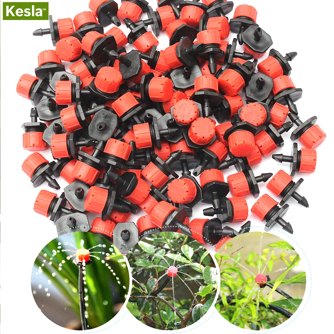 KESLA 30M DIY Automatic Garden Watering Kits Water Controller Timer Micro Drip Misting Irrigation Lawn Greenhose Dripper Plant
