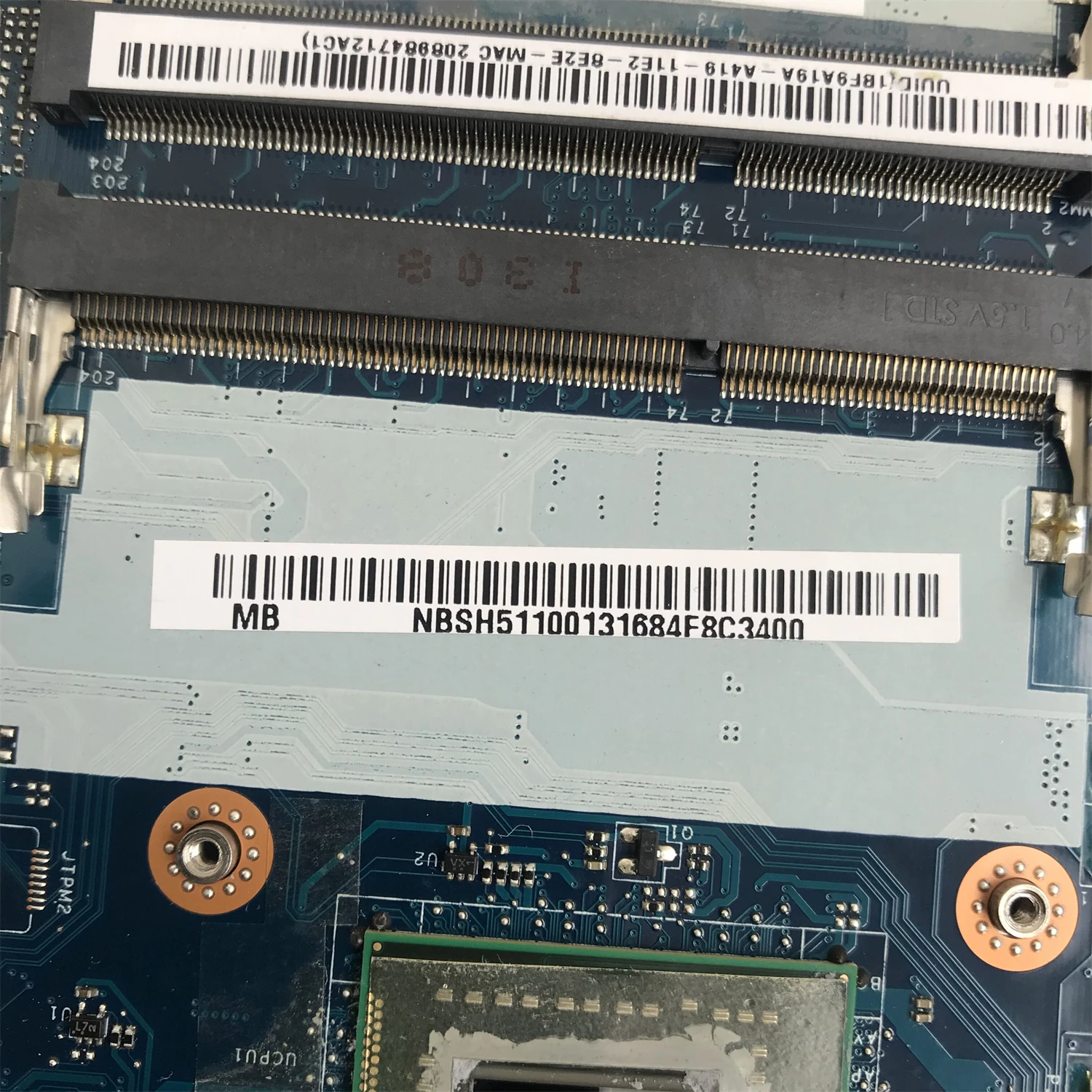 para Acer Aspire um 756 V5131 V5-171 Portátil Placa-mãe Q1vzc La8941p com Intel Celeron Núcleo Duplo Cpu 100% Testado Nbsh511001 Placa-mãe para notebook - Imagem 4