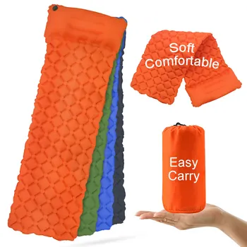 

Ultralight Outdoor Inflatable Mattress Sleeping Pad Portable Single Camping Mat Air Mattress Folding Bed Travel Sleeping Mat
