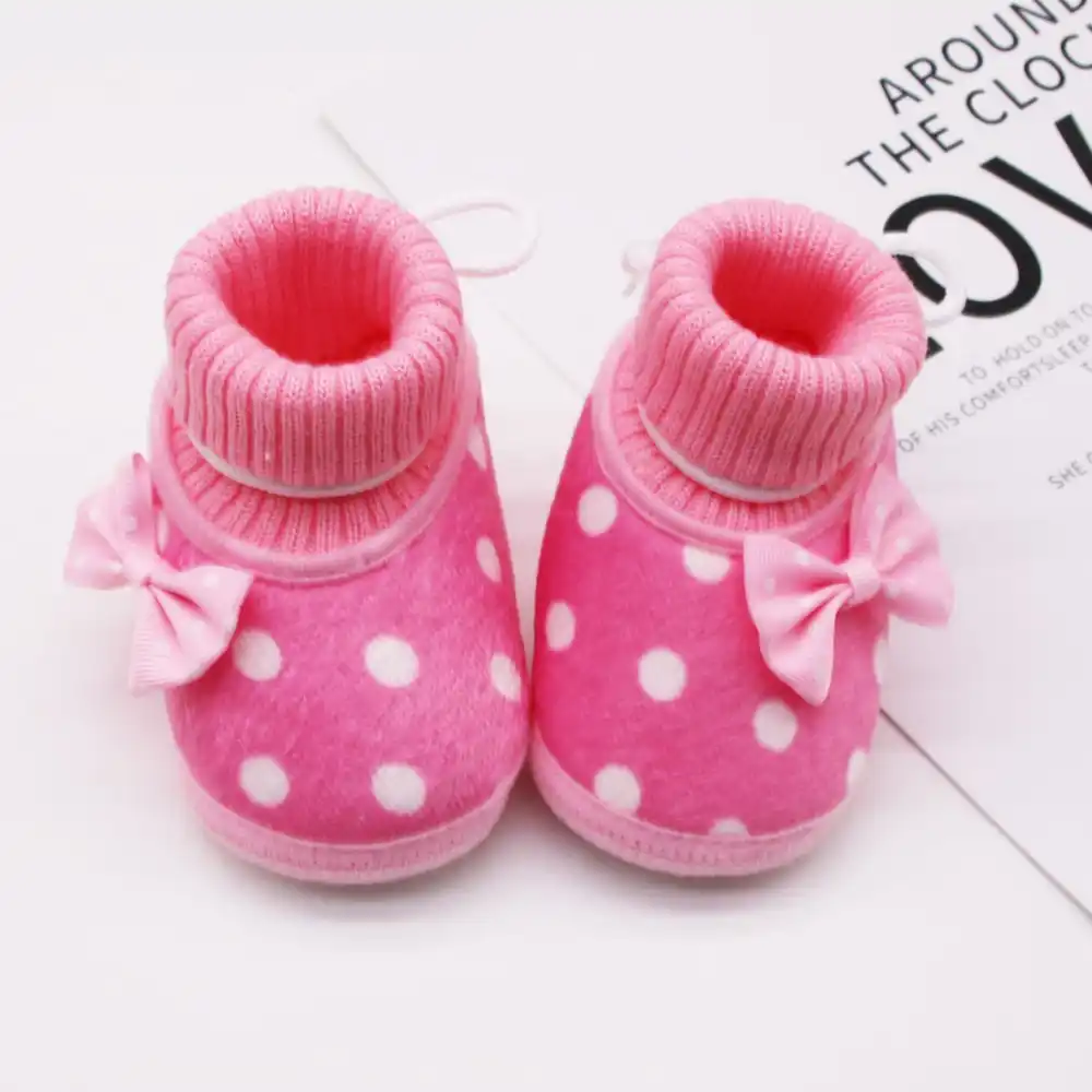 pink crib shoes