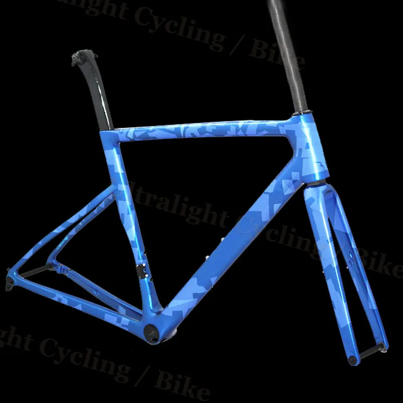 

Logo Customize Carbon Disc Brake Bike Frame Carbon V Brake Road Bike Frame Bicycle Frame-Fork-Seatpost-Clamp