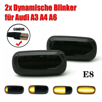 

2x Dynamic LED Side Indicator Turn Signal Light For A3 8p A4 B6 B7 8e A6 Dd High-performance LED Indicators
