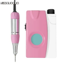 25000PRM портативный Перезаряжаемый маникюрный станок, розовая электрическая пилка для ногтей, дрель для ногтей, маникюрный педикюрный набор для дизайна ногтей