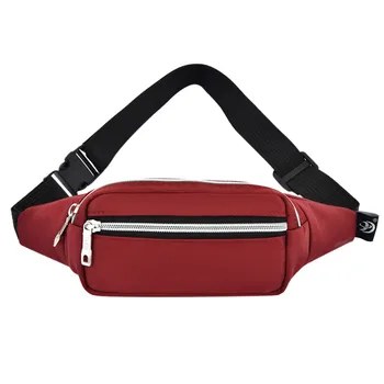 

Women's Bags Zipper Solid Color Nylon Soft Messenger Bag For Women Chest Bag Large Capacity Waist Bag Phone Bag New Brand