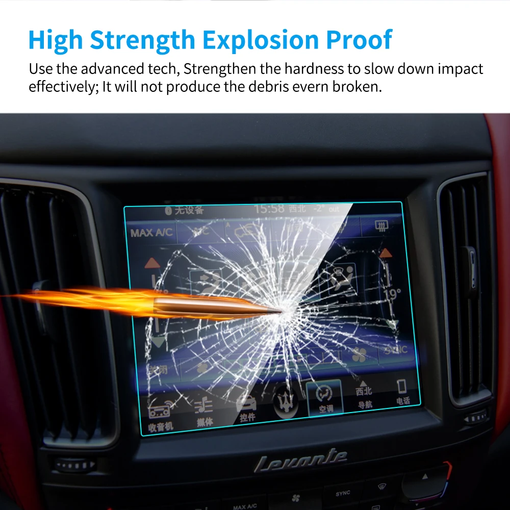 Автомобильный gps-навигатор протектор экрана для Maserati Levante интерьера-19 закаленное стекло экран защитная пленка автомобильные аксессуары