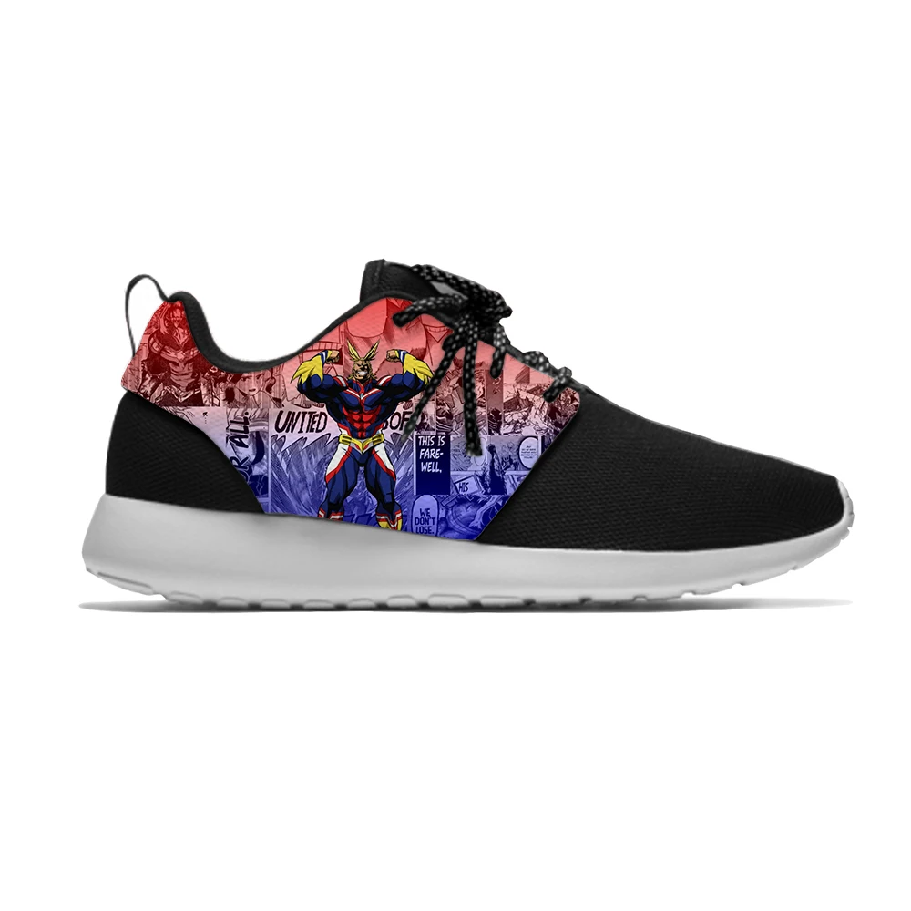 

Anime My Hero Academia all might Cool Funny Kids Sport Running Shoes Casual Breathable 3D Print Sneakers For Boys Children Girls
