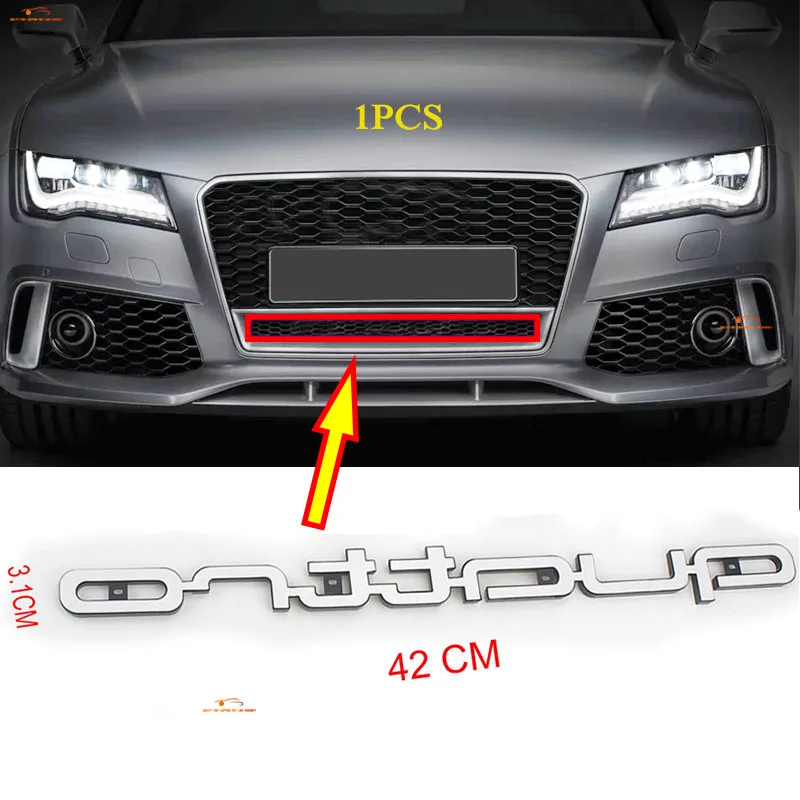 

Car Styling 1pcs Original Size ABS Car Front Hood Grille Badge Emblem Letter Decoration For a3 a4 a5 a6 s4 s5 s6 s7 c5 q5 b6