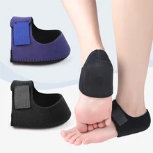 1 Pair Heel Plantar Fasciitis Socks Soft Breathable Feet Sponge Pad Adjustable Heel Protector Warmer Cushion Sports Foot Care