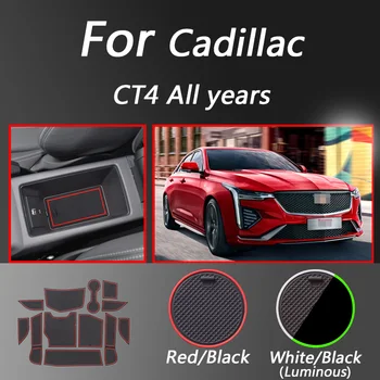 

Car Door Groove Mat For Cadillac CT4 All years Gate Slot Pad Decoration NonSlip Cup Mat Interior Car-Styling Accessories