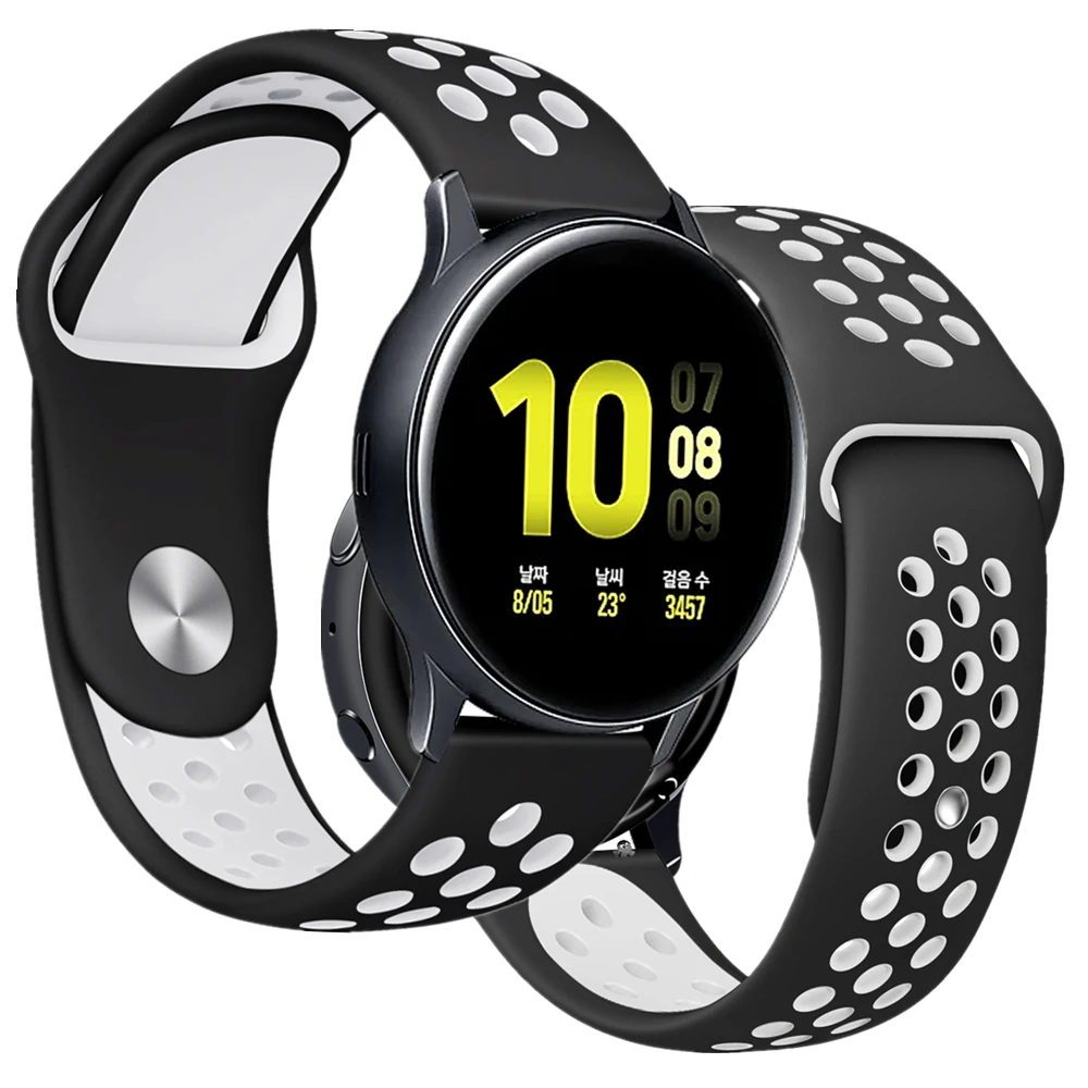 Ремешок для часов Galaxy watch 46 мм браслет samsung gear s3 frontier Watch Active 2 Amazfit Bip 22 20 мм|Ремешки