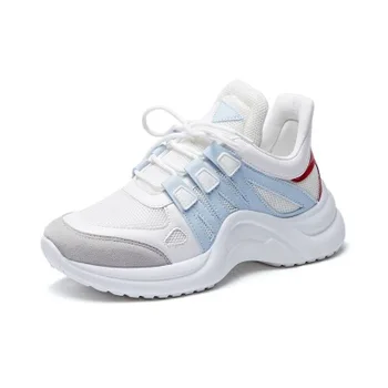 

2019 spring new old shoes women's shoes large size breathable non-slip thick-soled shoes student sports white shoes