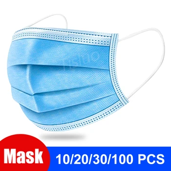 

50/100 pcs Mouth Masks Non-woven Protection masks prevent Anti formaldehyde Dust Bad Smell masks 3 lays Protective masks