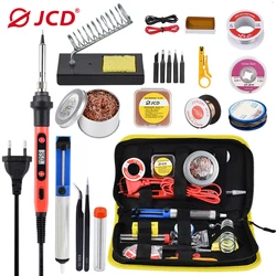 JCD – kit de fer à souder électrique à température réglable, 220V 110V 80W, Station de soudure, outil de réparation, crayon thermique 908S 