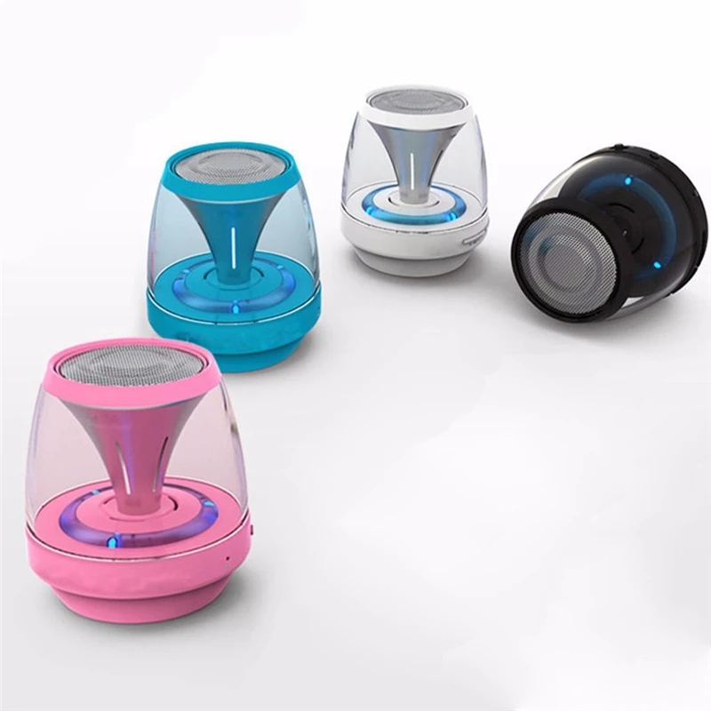 

Bluetooth Speaker Mini Wireless Loudspeaker LED Light TF Music Player for xiaomi iPhone Samsung Pink Blue White Black Speakers