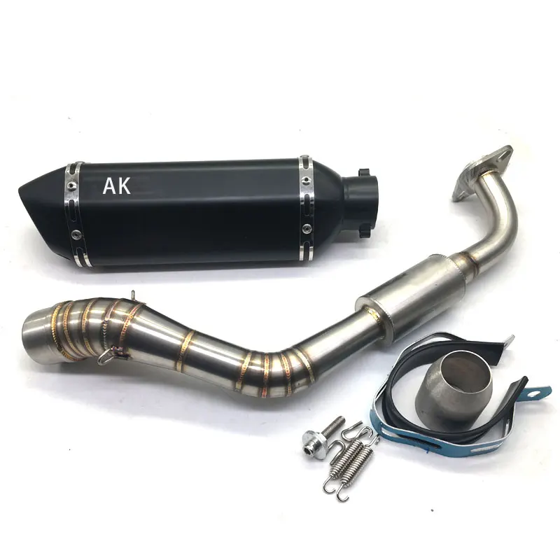 

motorcycle Exhaust Pipe Middle Pipe exhaust with with db killer Full System For YAMAHA NVX155 Aerox155 2016-2018