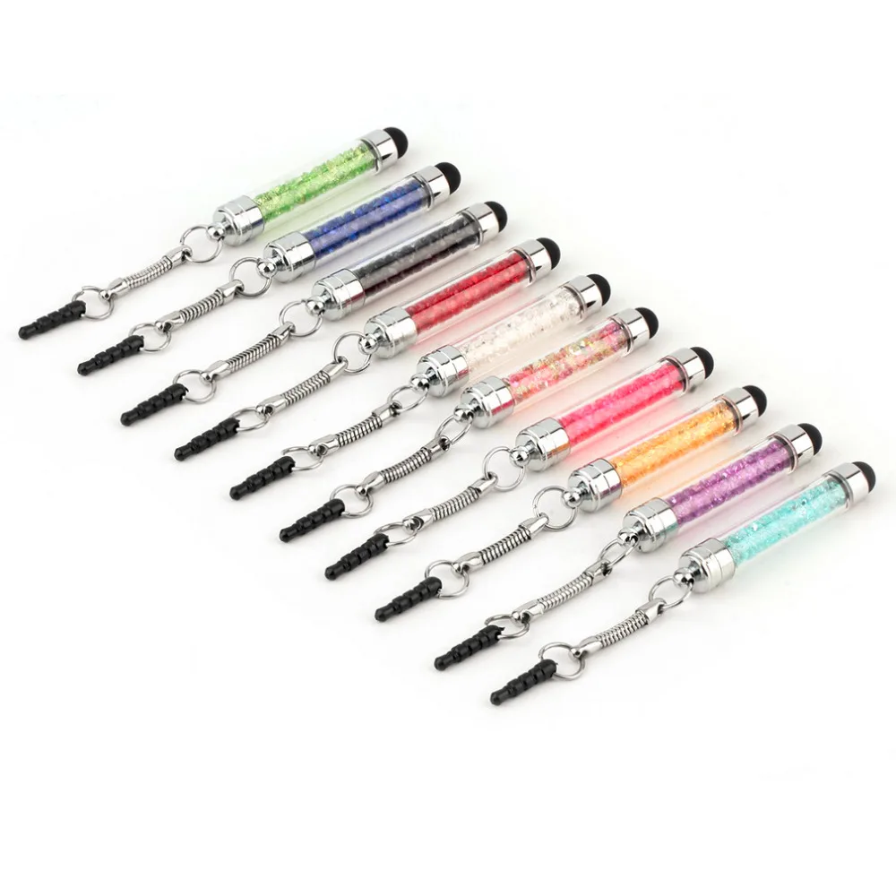 

Luxury Fashion Diamond Crystal Stylus Touch Screen Pen Bling Touch Capacitive Pens For iPhone Tablet Smartphone Hot Sale