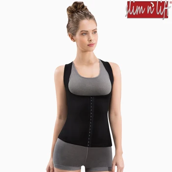 

Cami Hot Waist Cincher Shapers Women’s Slimming Sweat Vest with Hook & Zipper Sauna Tank for Weight Loss