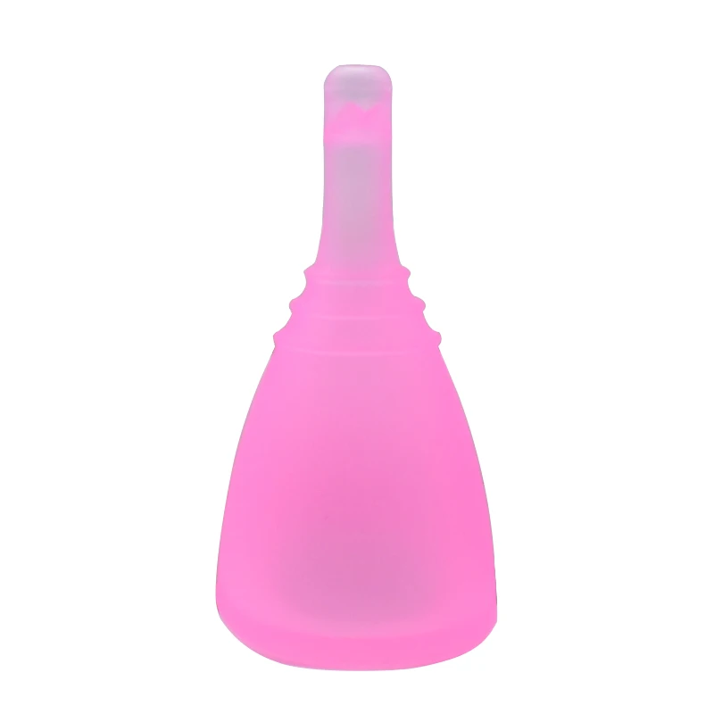 1 шт. медицинская силиконовая менструальная чашка со сливные клапаны Менструальный коллектор супер мягкий женский гигиенический период чашки анти-боковая утечка - Цвет: Розовый