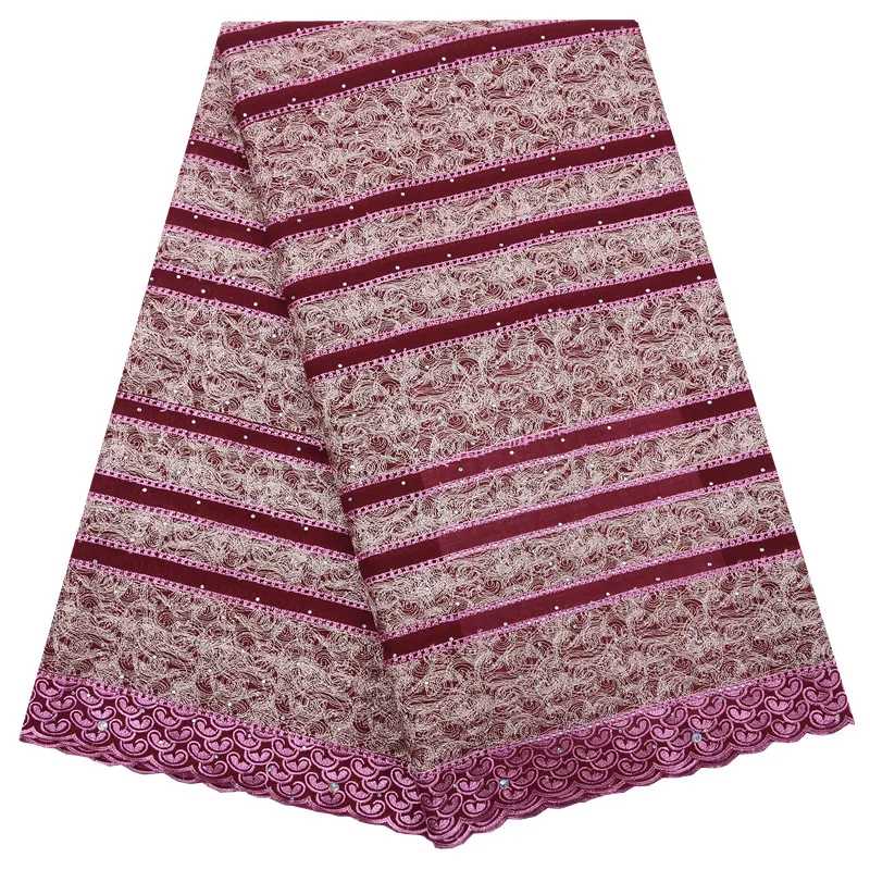 2020 High Quality Design African Dry cotton embroidery Lace Fabric French Nigerian Voile For Wedding Dress | Дом и сад