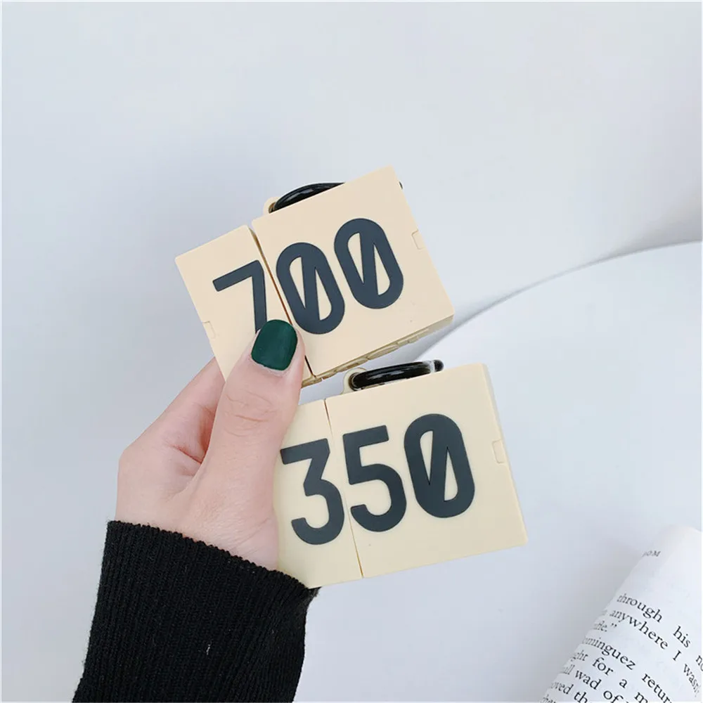 Кроссовки для airpods 2 1 чехол 350 700 boost Силиконовый Модный Матовый Жесткий coque box pro