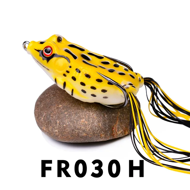 1 Pcs 5G 8.5G 13G 17.5G Frog Lure Soft Tube Bait Plastic Fishing Lure with Fishing Hooks Topwater Ray Frog Artificial 3D Eyes 08