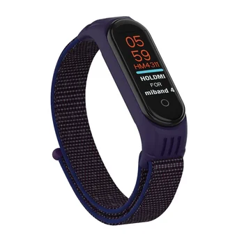 

ODM holdmi 4311 series Indigo blue color nylon loop mi band strapfor XIAOMI band 4 and 3