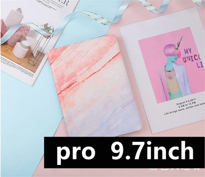 pro9.7 Для iPad / 9,7 чехол pro мягкая задняя крышка Мрамор из искусственной кожи смарт-Обложка для планшета для apple iPad 2/3/4 чехол 9," 5/6 Air 2 1 iPad Air 3 Pro 10,5/11" iPad Mini 1/2 /3/4/5 - Цвет: pro9.7
