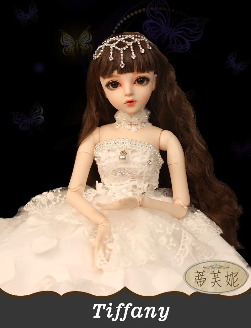 1/3 кукла на шарнирах BJD ручная роспись Тиффани подарки для девочки ручная роспись макияж полный набор Лолита/принцесса кукла с одеждой
