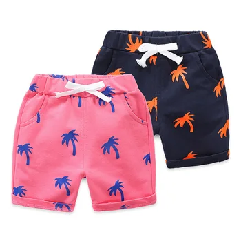 

Baby summer Boys Shorts Cotton Print Pants Kids Drawstring Fashion Pants Childrens Clothing Boy five-point Soft Shorts 2-6year