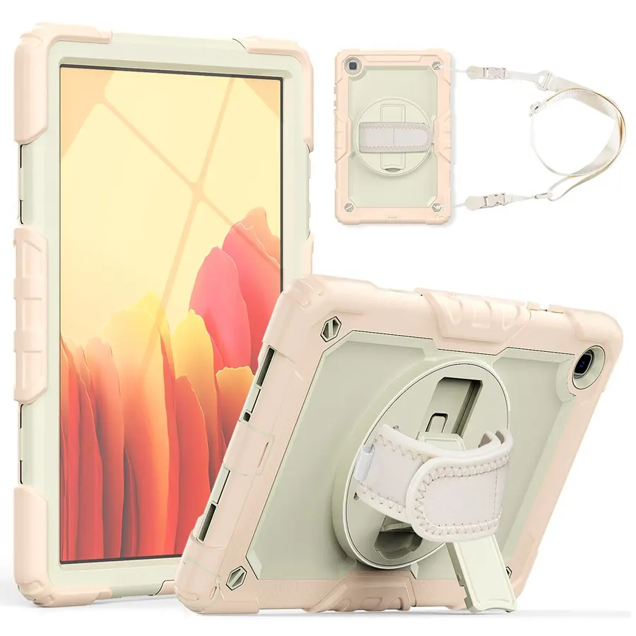 

Shockproof Rugged Protective Durable Cover W/ Stand Shoudler Strap For Samsung Galaxy Tab A7 10.4" 2020 SM-T505/T500/T507