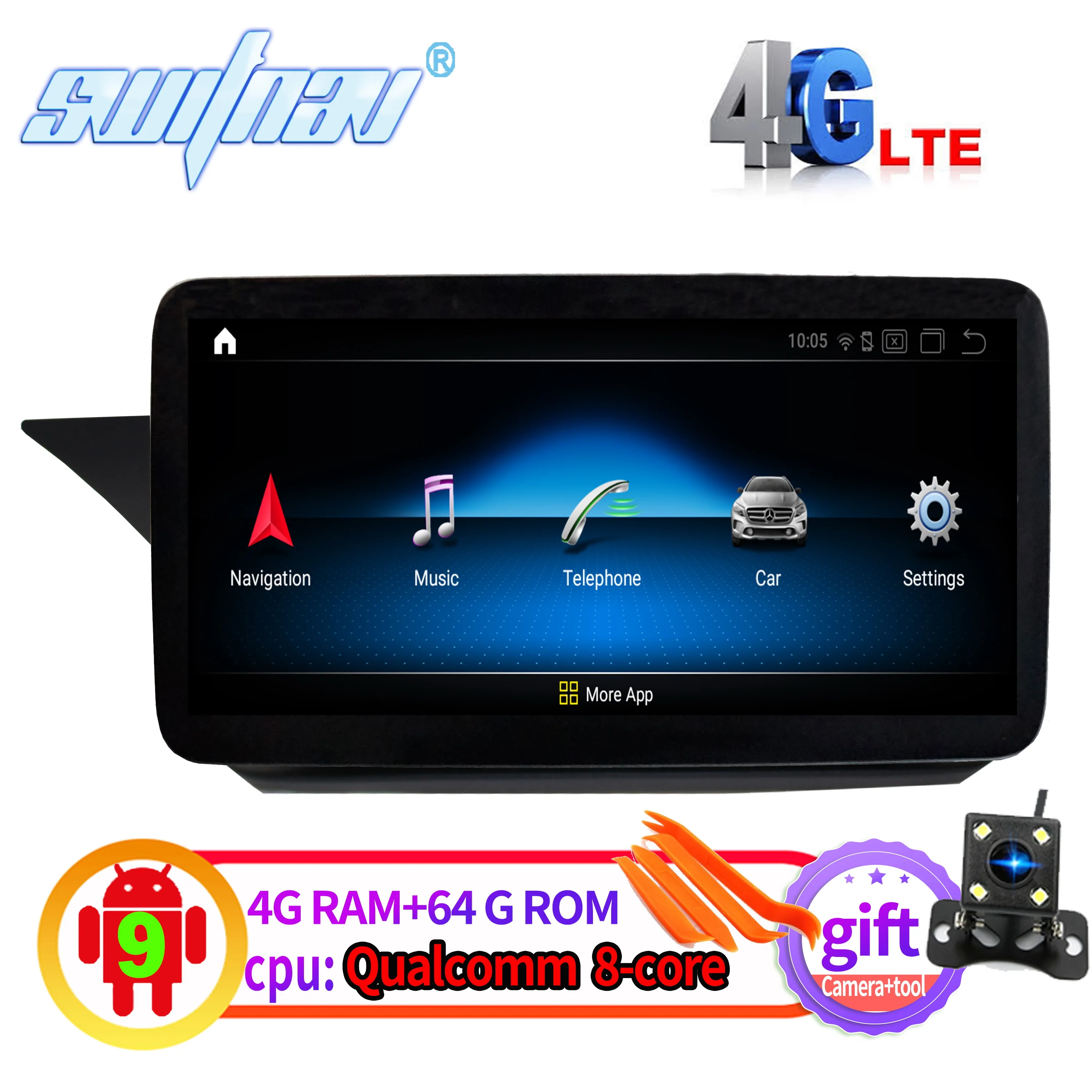 Автомобильный DVD плеер с процессором Qualcomm Android 10 0 для Benz E класс 2 двери купе C207 A207