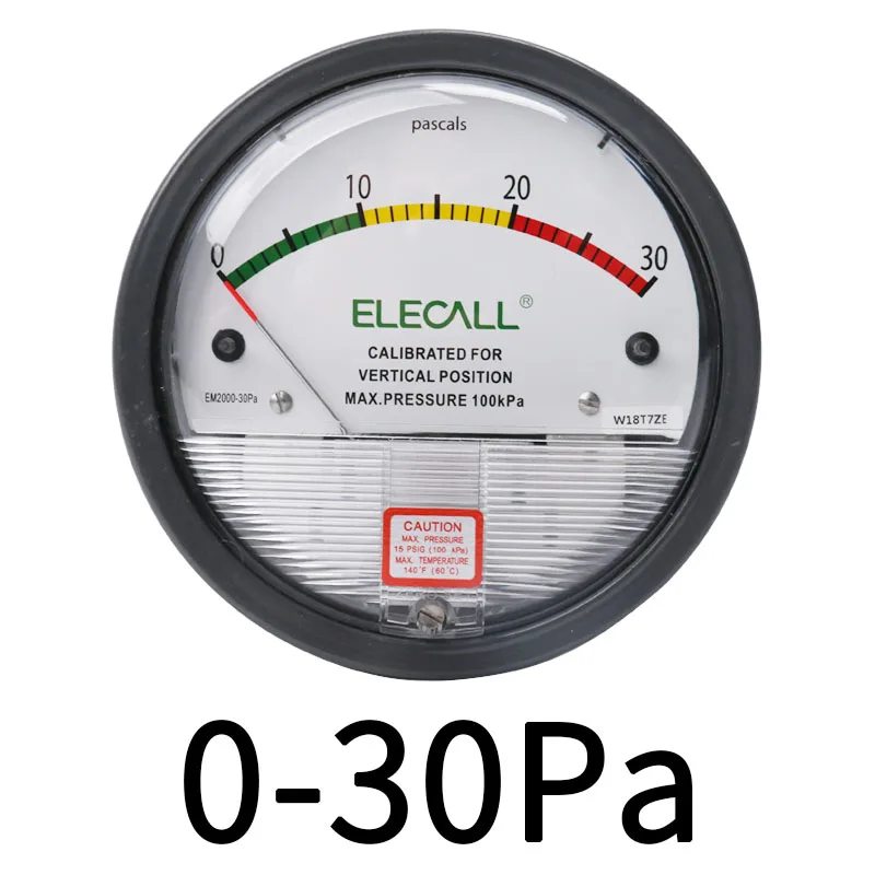 ELECALL EM2000 30PA-30KPA микро дифференциальный манометр, высокоточный 1/" NPT измеритель давления воздуха, барометр - Цвет: Розовый