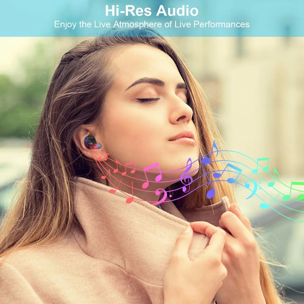 TWS Bluetooth 5,0 наушники с сенсорным управлением беспроводной стерео громкость Регулируемый 8 часов музыка шумоподавление вызов бинауральные наушники