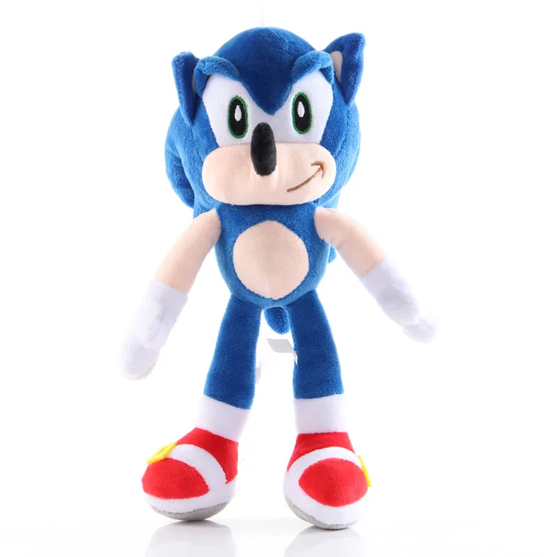28 см Sonic Peluche плюшевая игрушка мультфильм PP Хлопок Соник Мягкая Плюшевая Кукла игрушки для ребенка на день рождения или Рождество подарки - Цвет: 28cm Sonic Blue