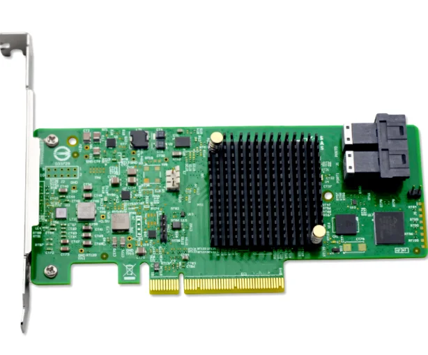 Плата управления AS3008R5 9341 8i 12 ГБ/сек. SAS/SATA чипсет PCIe3.0 X8 3008 hoпрямой D0/1/5/10 8 портов
