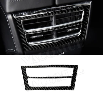 

Carbon Fiber Interior Trim Rear Seat Console Air Conditioner Outlet Frame Cover Trim Sticker For Tesla Model X 2014-2019