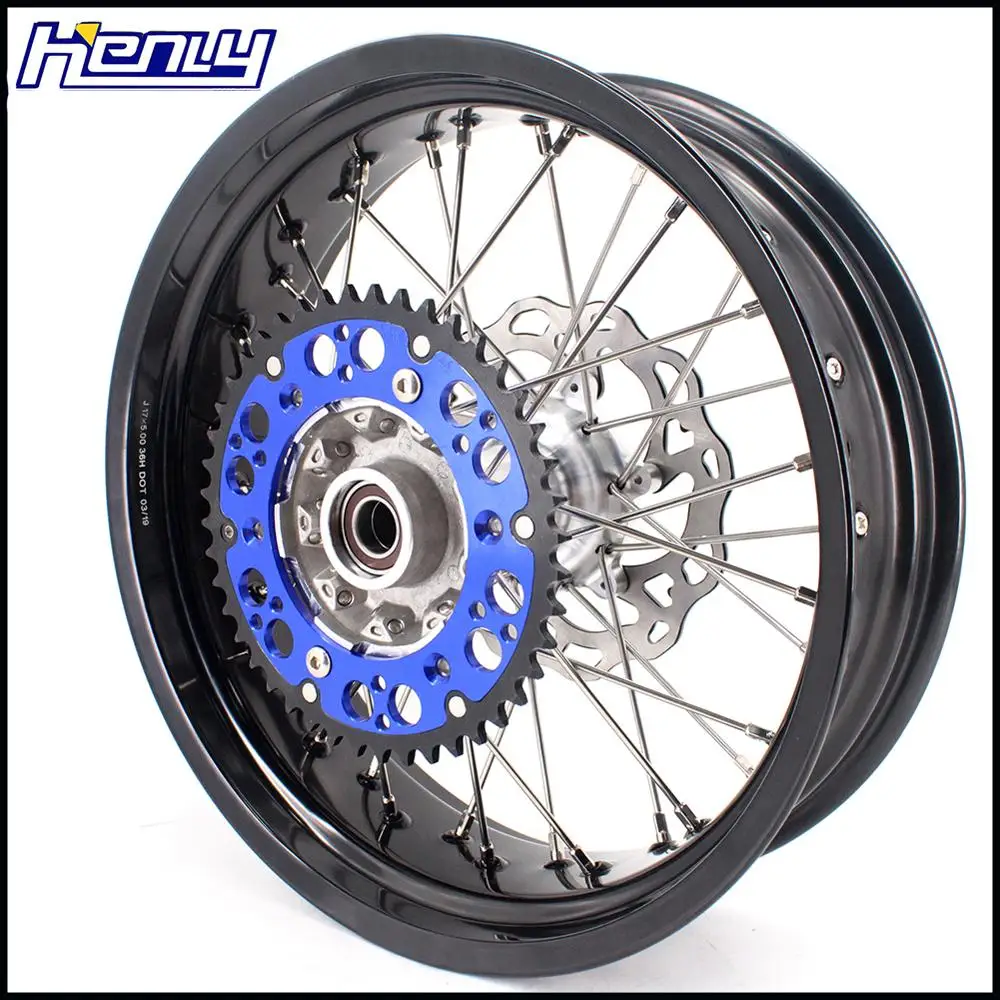 3,5/4,25 литые диски Supermoto для KTM EXC EXCF EXCW XCW XCF SX SXF 125-530 03-19 синие 320 мм Дисковые Диски Motard