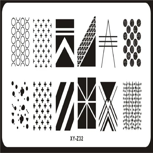 32 1 Pc Stainless Steel Fashion Patterns Nail Art Stamp Stamping Multi-designs Nail Art Image Template Stencil Nails Tools XY-Z - Цвет: 32