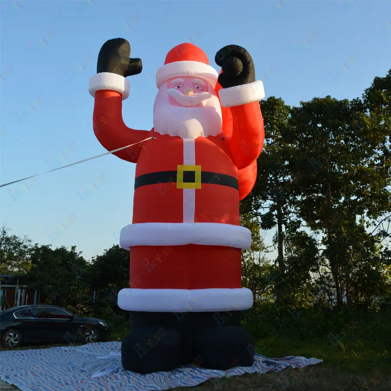 Бесплатная доставка заказной гигантский надувной Санта-Клаус мультфильм