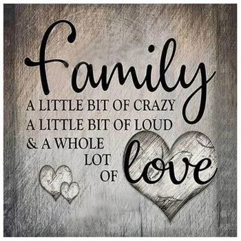 

Full Square Diy Diamond Painting"Family Love Letter"3D Embroidery Pattern Cross Stitch Kit Home Decor Stickers