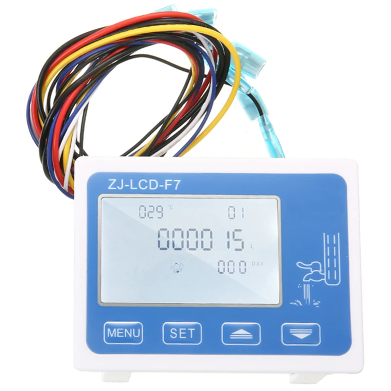Фильтр для чистой воды контроллер дисплея Zj-Lcd-F7+ электромагнитный клапан+ переключатель+ Датчик потока+ Tds